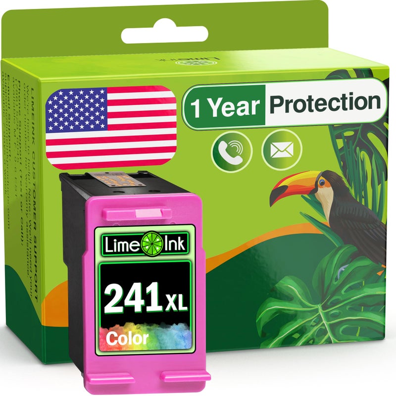 Limeink 1 Remanufactured Ink Cartridge Replacement for Canon 241xl Color Ink Cartridge for Canon cl-241 Color Ink Cartridge for mg3600 cartridges for Pixma MG3620 Ink Cartridge 1 Color - Image 1